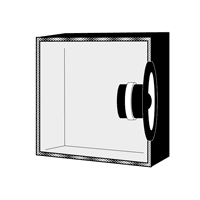 loudspeaker box, wave interference, schematic representation
