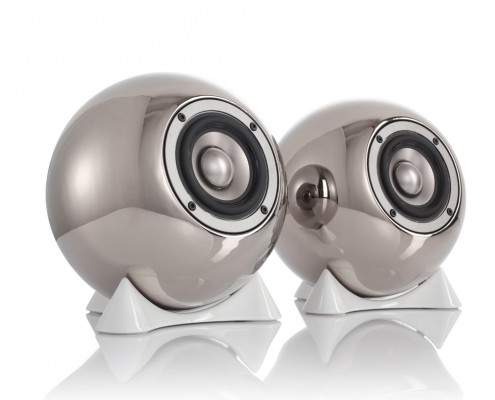 mo° sound Ball Speaker superior. Fullrange speaker with neodymium magnet. Titanum porcelain housing.