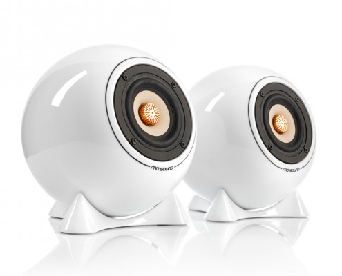 mo° sound Ball Speaker superior, white. Fullrange speaker with neodymium magnet. White porcelain housing.